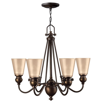 Vancamp 6 - Light Shaded Chandelier