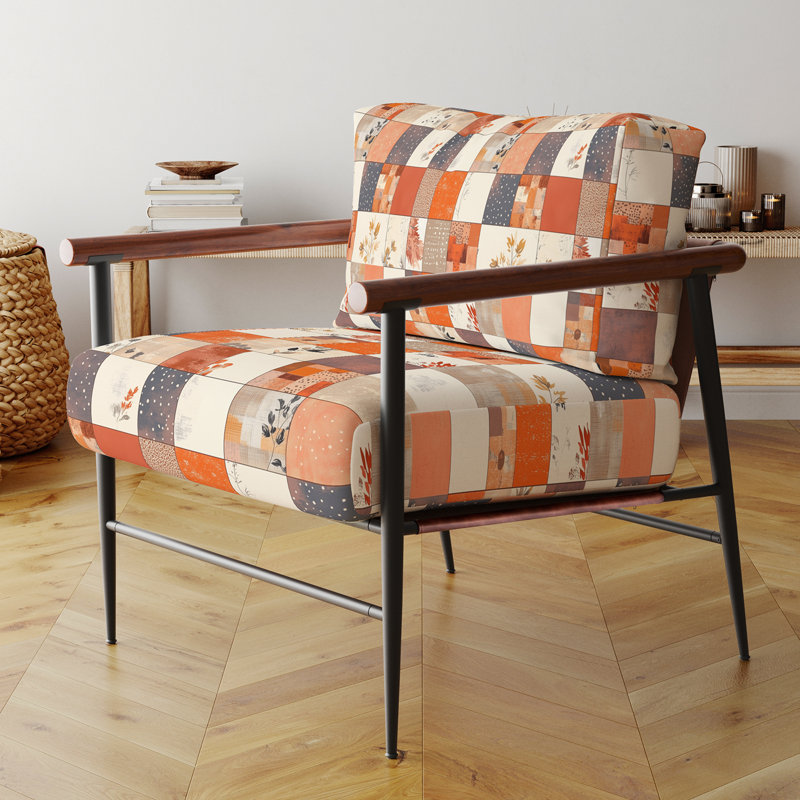 Chaise rembourrée Patchwork
