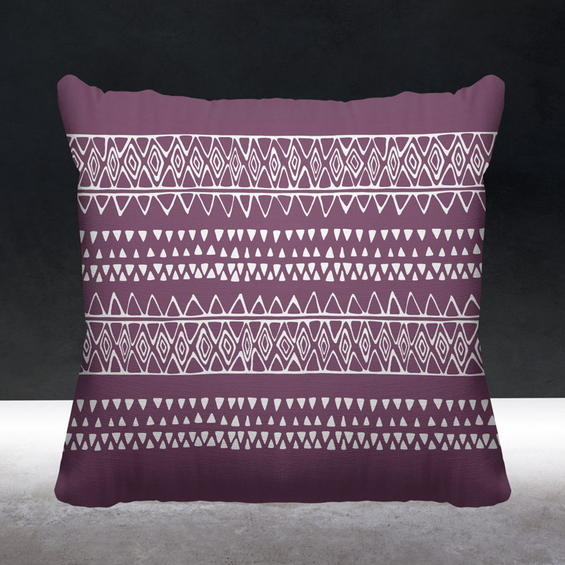 Housse et insert de coussin extérieur carré Ara, L 15 po x H 15 po, Mauve