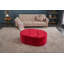 Leila 83cm Wide No Pattern Pouffe Ottoman-1145648773