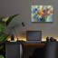  «Fire Flowers» par Silvia Vassileva, art mural en verre acrylique, 16 po x 12 po
