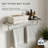 Jive Brushed Nickel 4 pieces Decorative Bathroom Hardware sets-126364220