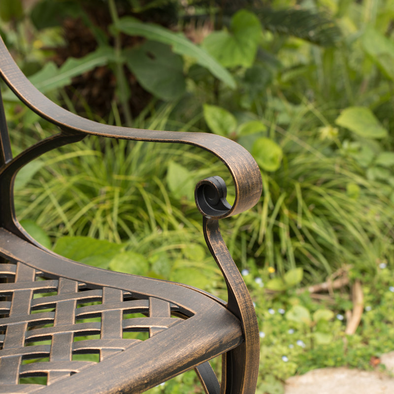 Banc de jardin en métal Nesma