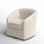 Holden 31.5" Wide Velvet Swivel Barrel Chair-956666788
