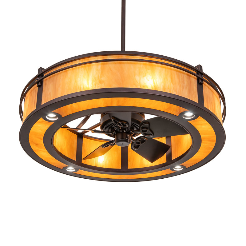 46" Wide Sargent Chandel-Air, Amber, 17.25" H x 46" W x 46" D