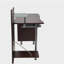 Bureau d'ordinateur avec rangement brun chocolat