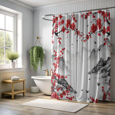 Rideau de douche standard japonais 1 pièce