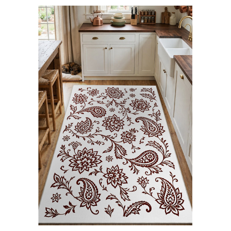 Tapis tissé à la crème Mosso, 3'11" x 5'11"