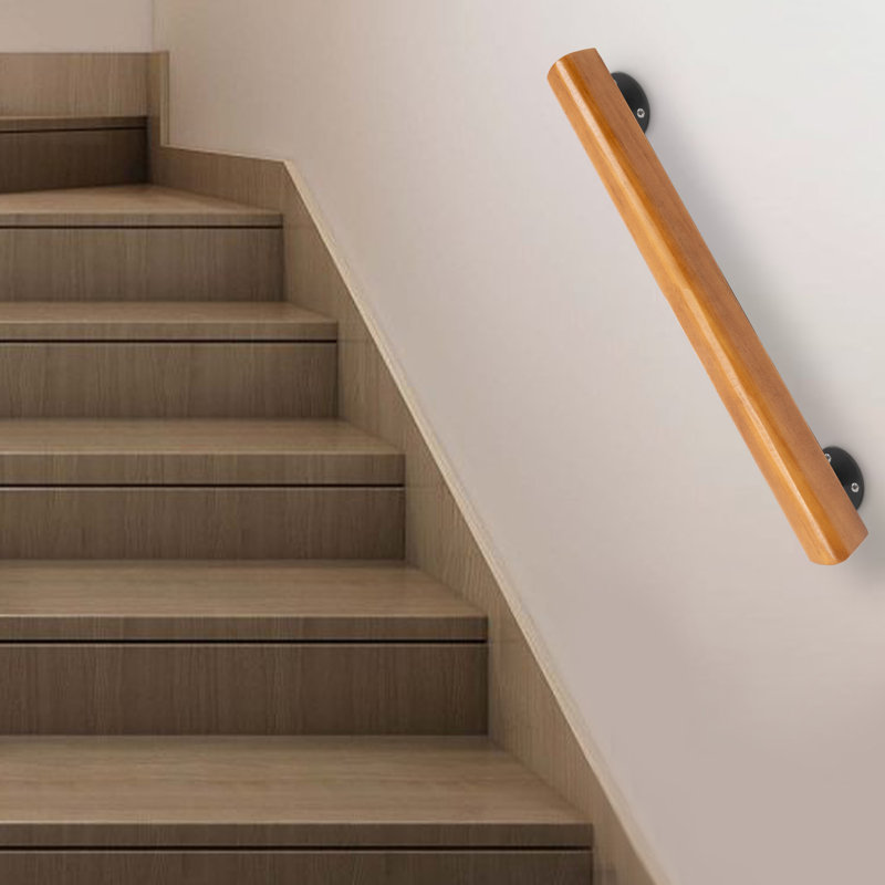 Rampes d'escalier en bois antidérapantes, L 23,62 po x H 2,4 po x P 1,97 po