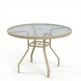 Windward Outdoor Glass 42" Round Dining Table