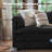 7-Piece 153'' U-Shaped Comfy Cloud Modular Sectional Sofa With Deep Seat, 4-Seat Sofa With Removable Ottomans-Chenille Fabric-Black-777646743