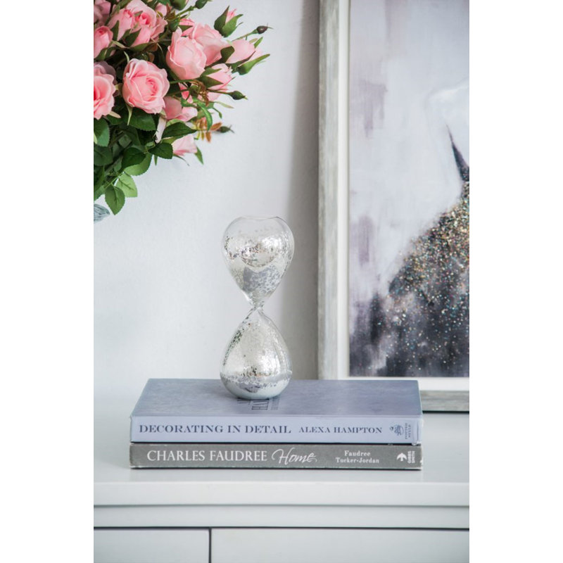 Hagan Hourglass, Silver/White