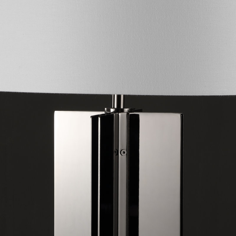 Lampe de table 27 po Cityside, Nickel