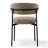 Upholstered Dining Chair With Metal Legs-2091818092