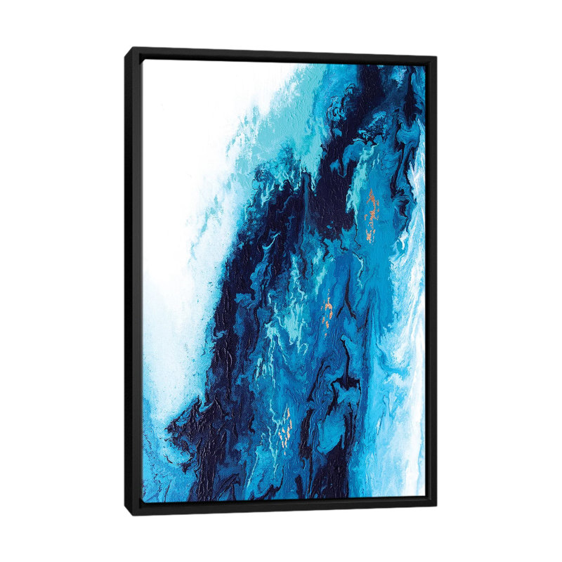 Poseidon 1 Piece Wall Art on Canvas, 66.04 cm H x 45.72 cm W, Black Framed