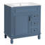 Meuble-lavabo 30 po avec lavabo en céramique-249711084