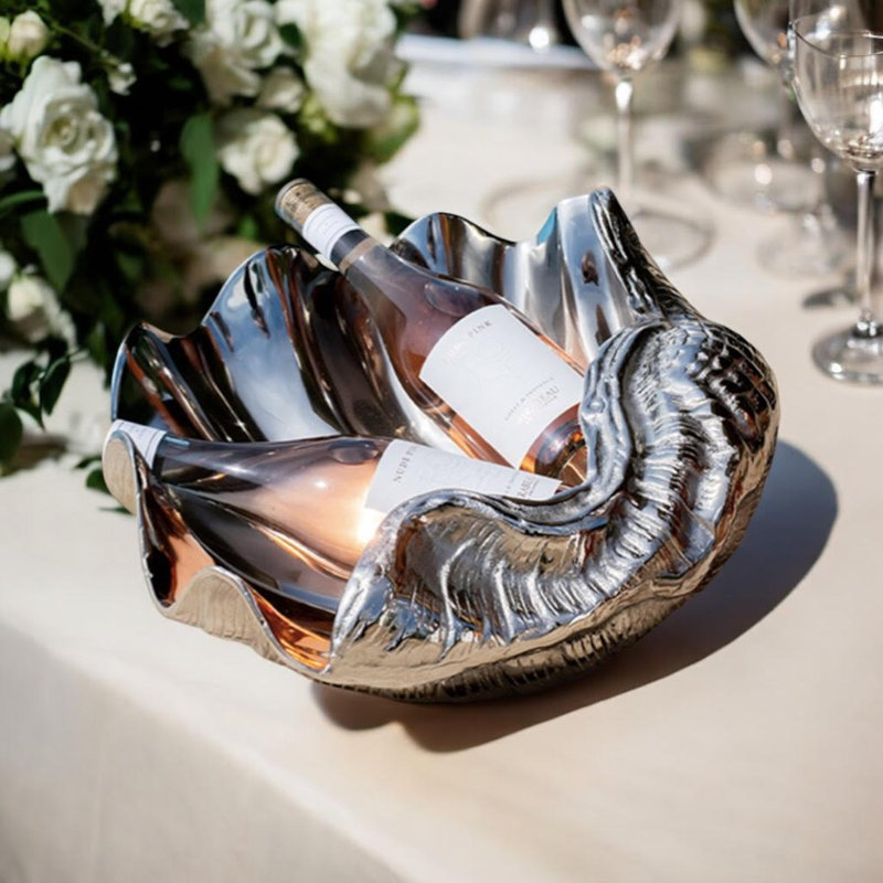Nickel Plated Shell Wine Cooler