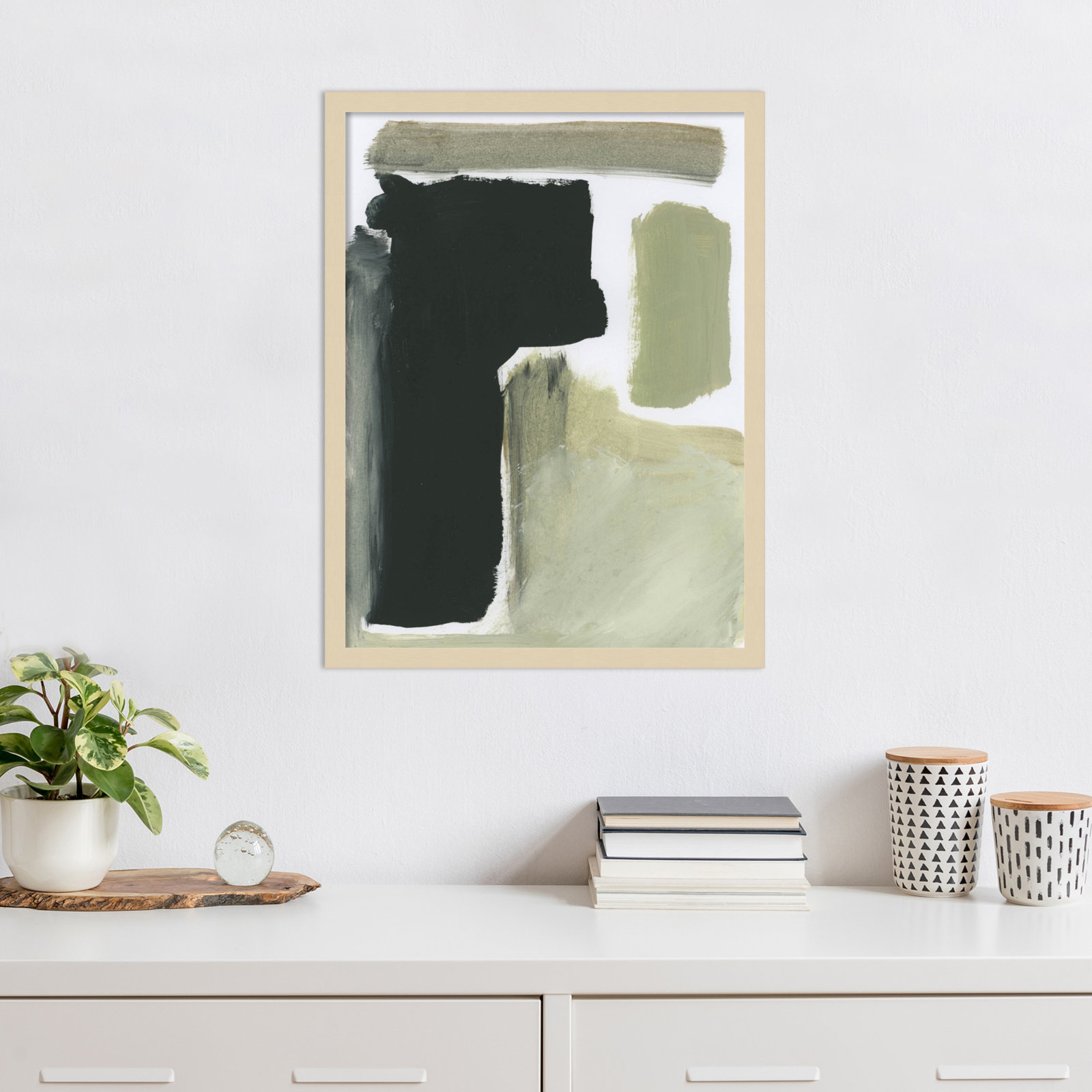Cleve "Total" Print by Dan Hobday, Brown, 25" H x 19" W