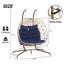 Double Egg Chair With Stand Hanging Indoor Outdoor Wicker Rattan Patio Basket Egg Swing Chair Hammock Egg Chairs With UV Resistant Cushions 600 Lbs For Bedroom Balcony Patio-1327217754-1327217759