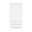 Armoire 2 tiroirs Austin, porte double, tringle-1341458095