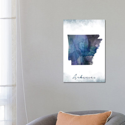 Arkansas State Bluish - Wrapped Canvas Painting