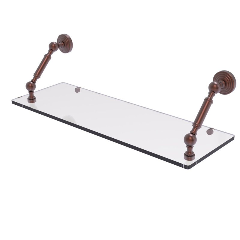 Tablette flottante Beresford, Cuivre antique, H 7,3 po x l 24 po x P 8 po