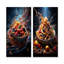 Granola galaxie - ensemble de 2 impressions petit-déjeuner en métal-1442511011