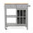 Versatile And Durable Kitchen Cart With Enhanced Functionality And Mobility