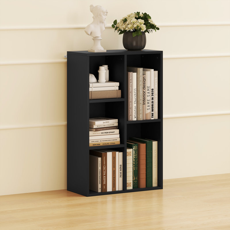 80cm H x 50cm W Cube Bookcase, Black