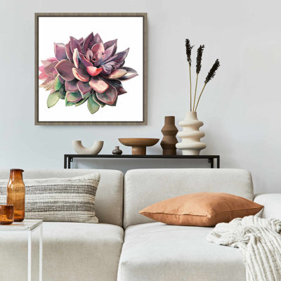 Toile encadrée succulente | Décoration botanique exotique
