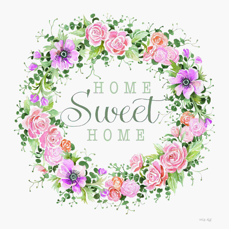 2884813_Couronne florale Home Sweet Home, H 30 po x l 30 po