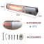 Stainless Steel Electric Ceiling Mounted Patio Heater