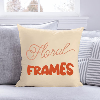 Amour de jardin - Citation 65 - Coussin décoratif inclus