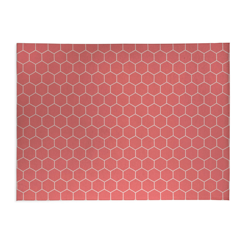 Tapis de cuisine Byrdhill, Vieux rose, Rectangulaire 2 pi x 3 pi
