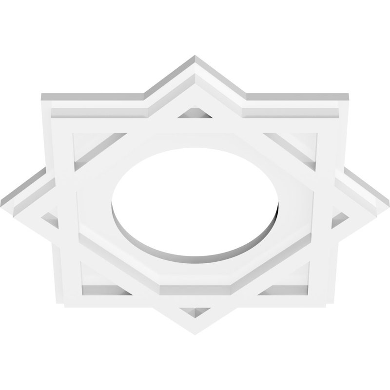 Médaillon de plafond contemporain en PVC Axel, H 1 po x l 14 po x P 14 po