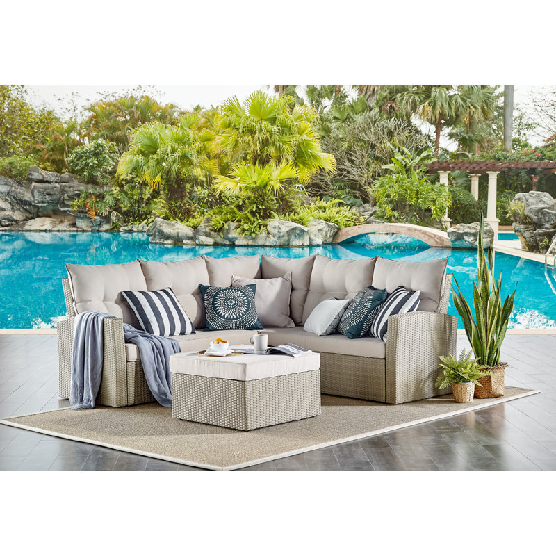 Upholstered Outdoor Ottoman