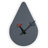 Ullyot MDF Wall Clock with Aluminum Hands and Silent Non-Ticking Teardrop Shaped Design-1544923237-1538751425