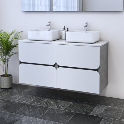 Kaydin 47.2'' Double Bathroom Vanity with Top