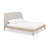Cloey UPHOLSTERED KING BED IVORY BOUCLE SMOKE OAK-124539765-124539767