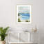 «Blue Beach I» par Allison Pearce, impression sur bois encadrée-392081986