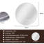 Bathroom mirror round touch with lighting dimmable 3000K-6500K wall mirror-1873301759
