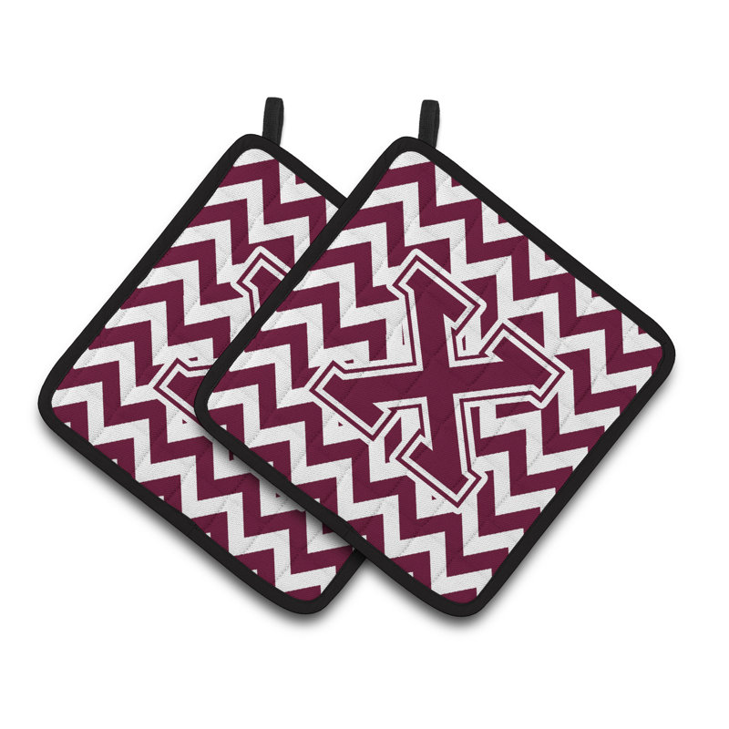 Poignée à chevrons, X, Marron / blanc