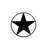 Fe26 2D Star Ornamental Insert Gloss Black