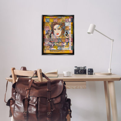 "Amy Winehouse", art mural encadré sur toile flottante par Sabin