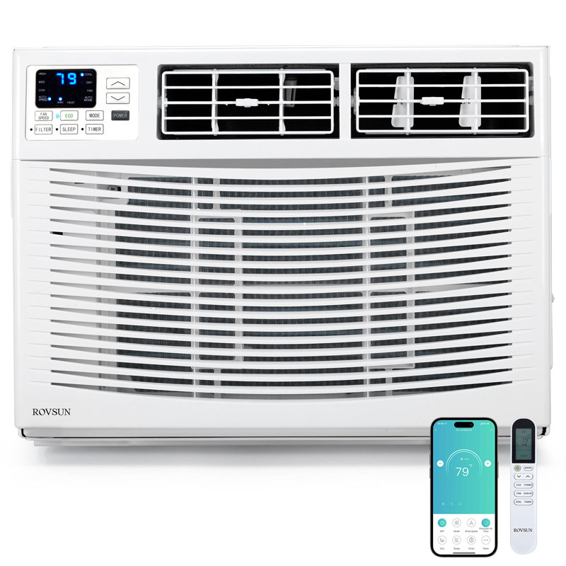 Climatiseur de fenêtre 24 000 BTU Wi-Fi avec chaleur et déshumidificateur