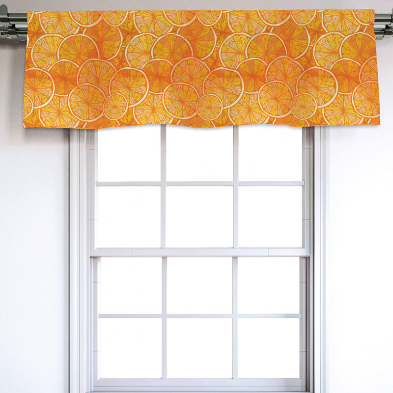 Sateen Ruffled Window Valance
