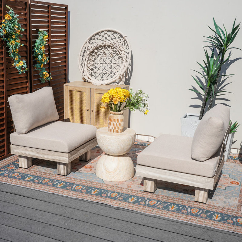 Fulgentas Shenia Outdoor Two Person Seating Group