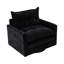 Chaise pivotante de style Mid-Century avec tissu chenille, poches latérales et mousse à mémoire de forme confortable pour le salon à 360 degrés, soutien matériel-1953402134