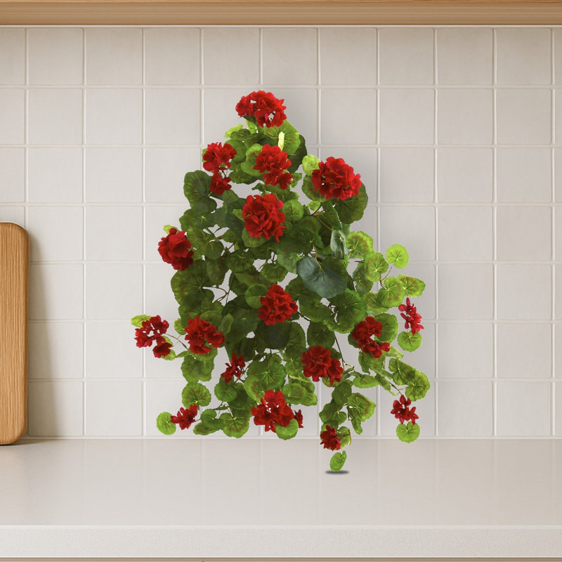 Geranium Artificial Plant Set of 2