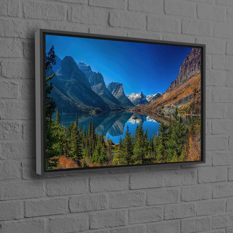 Print on Canvas, 25 cm H x 35 cm W, Framed Print without Mat, Black